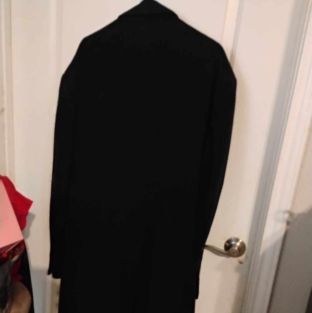 Jos. A. Bank Classic Black Full Length Wool Coat